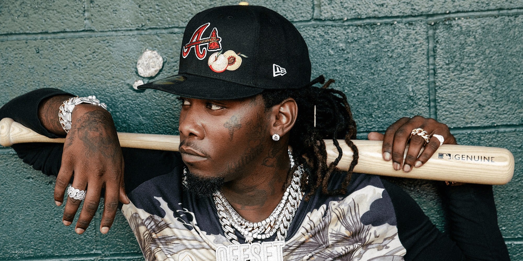 offset fitted hat