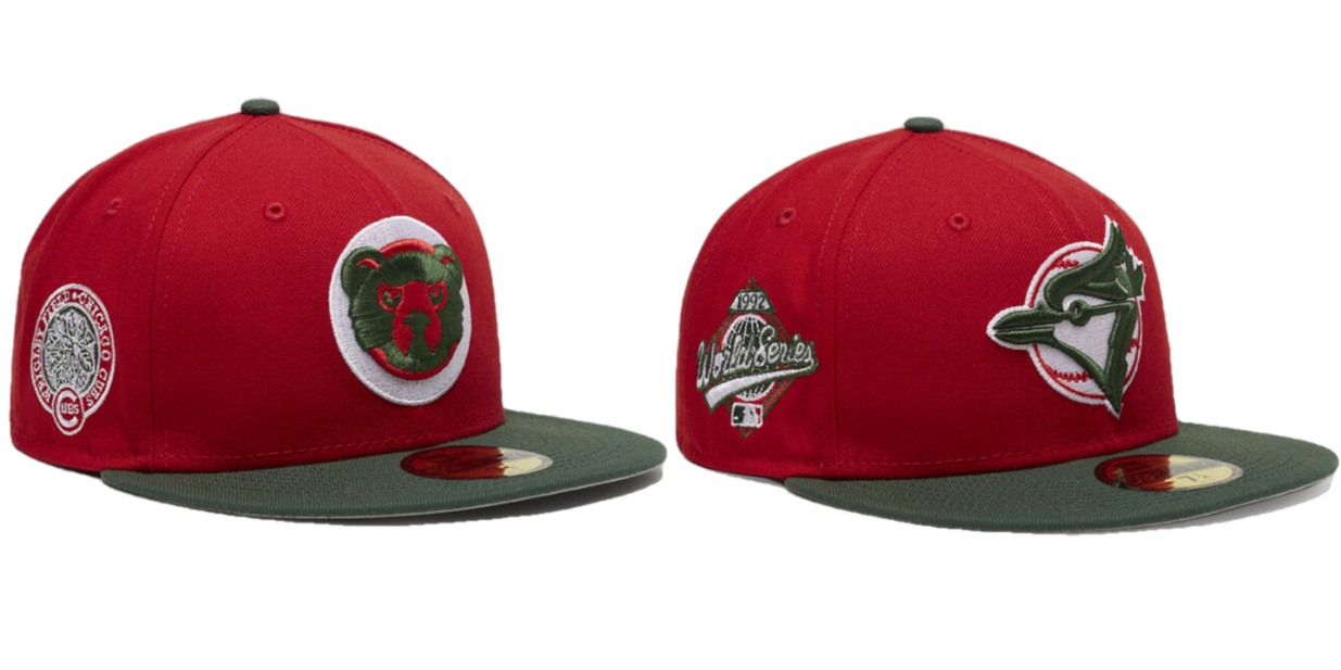 Poinsettia Fitted Hats