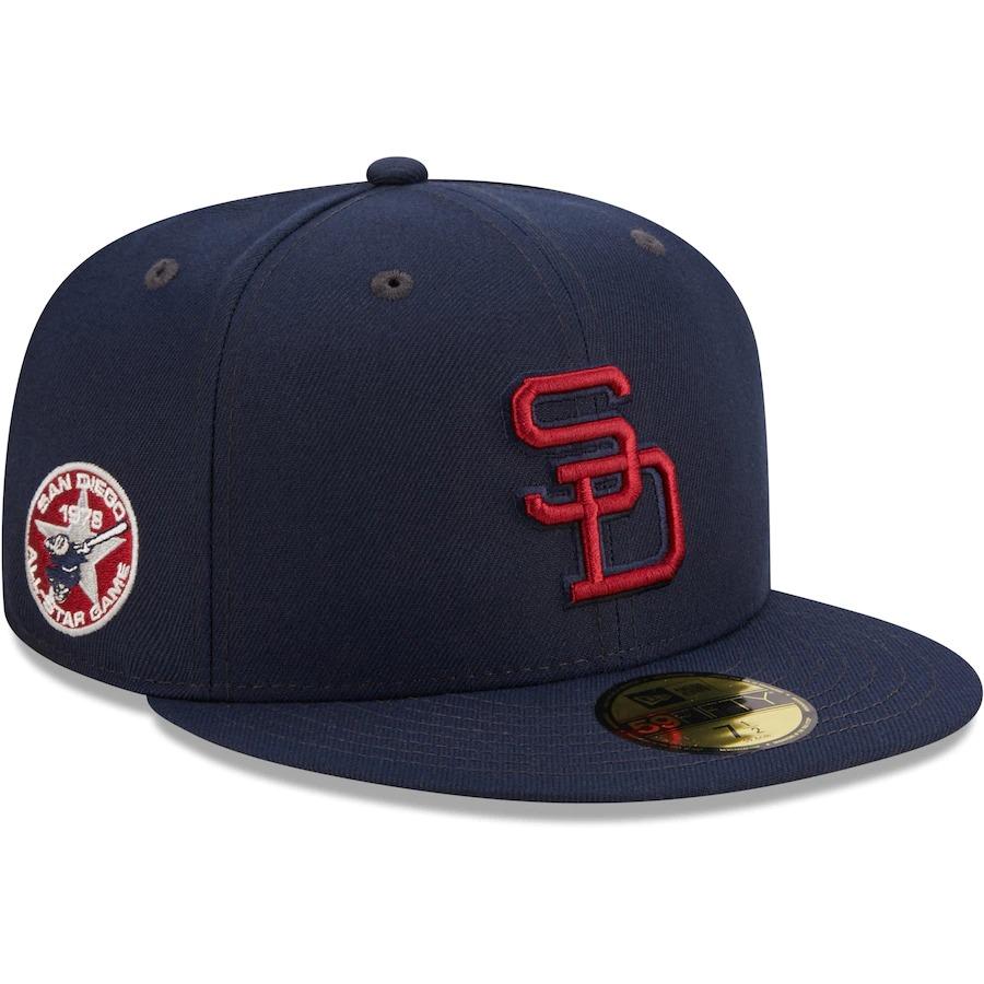 San Diego Padres Cranberry Bog Fitted Hats