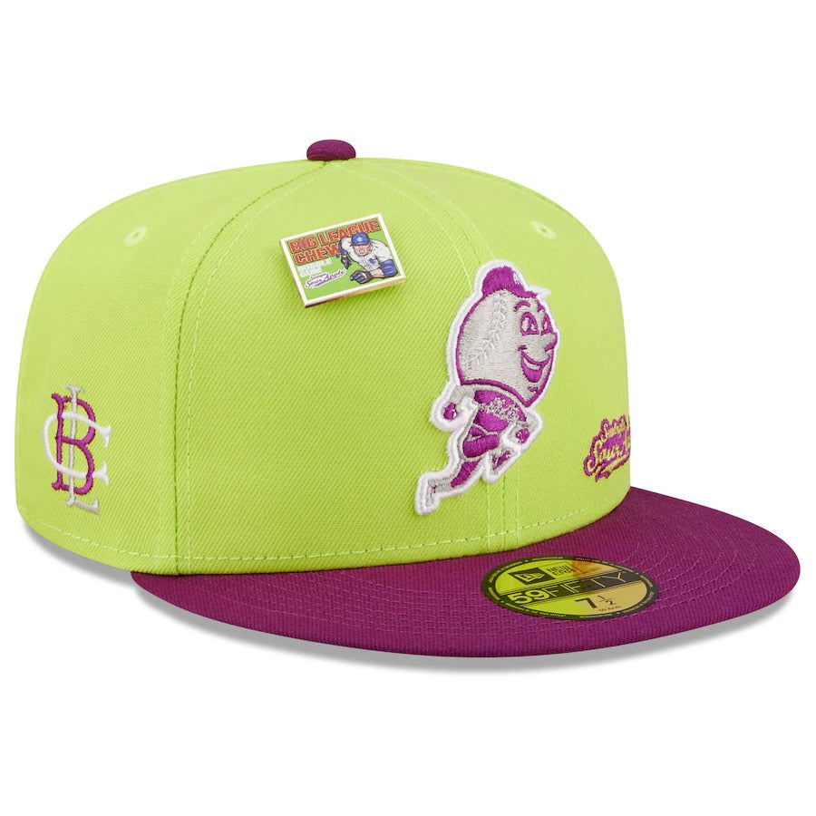 Men's St. Louis Cardinals New Era Pink/Green MLB x Big League Chew Wild  Pitch Watermelon Flavor Pack 59FIFTY Fitted Hat