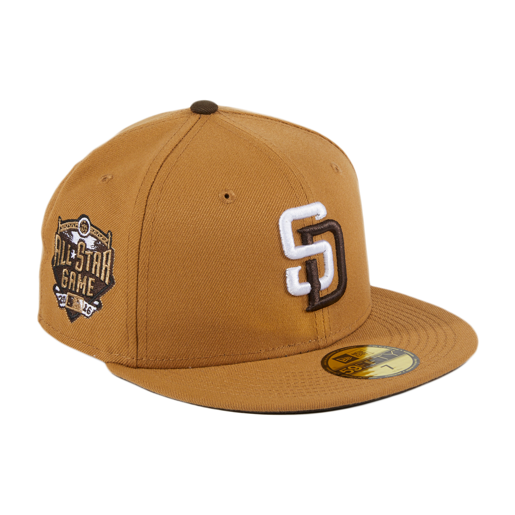 New Era San Diego Padres Wheat Brown AllStar Game Fitted Hat / Brown