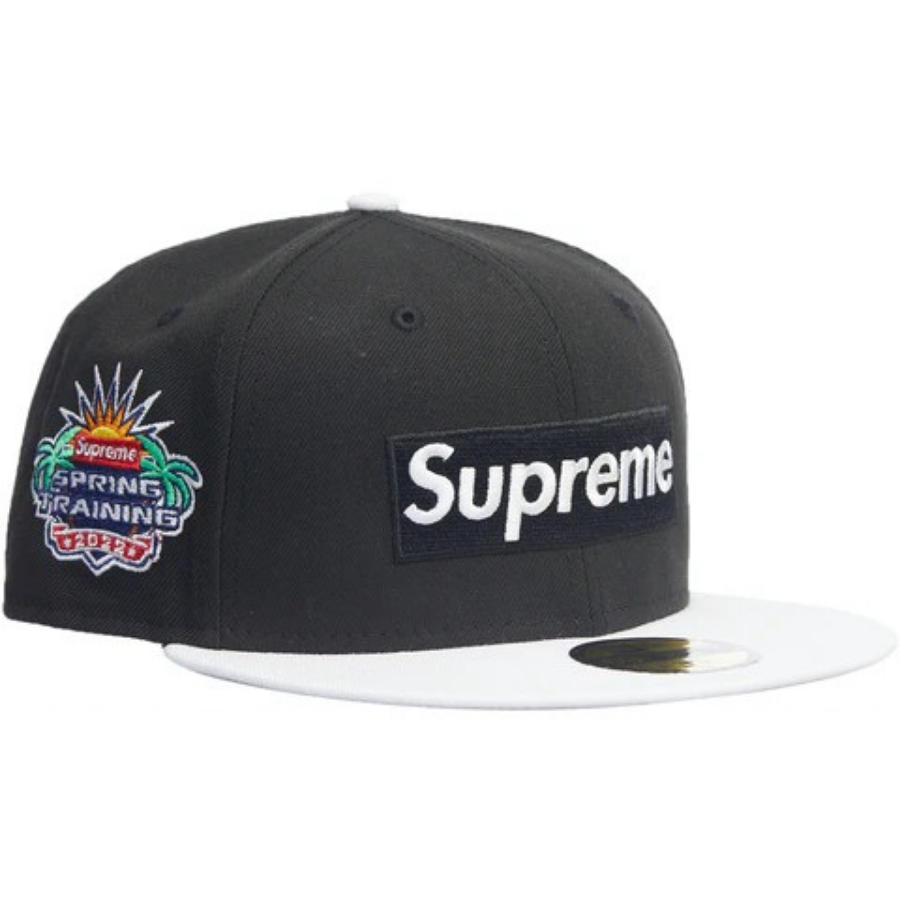 New Era x Supreme Spring Training Black/White 59FIFTY Fitted Hat