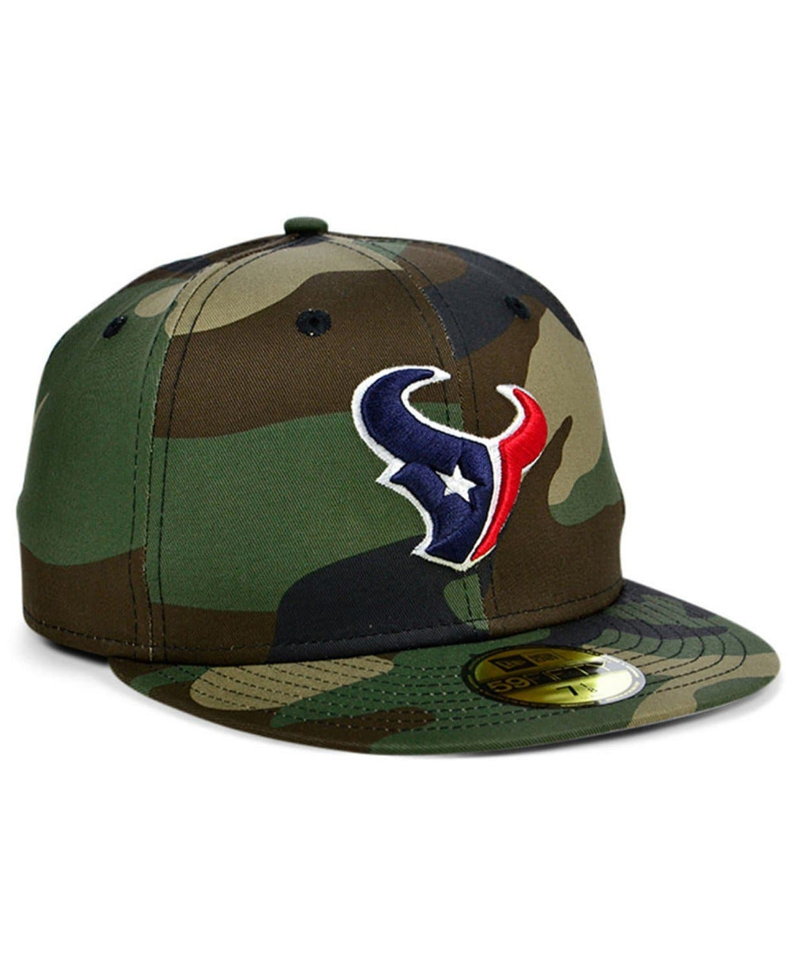 New Era Houston Texans Camo Woodland 59Fifty Fitted Hat