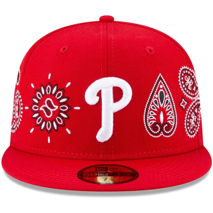 New Era Philadelphia Phillies Paisley Elements Red 59FIFTY Fitted Hat