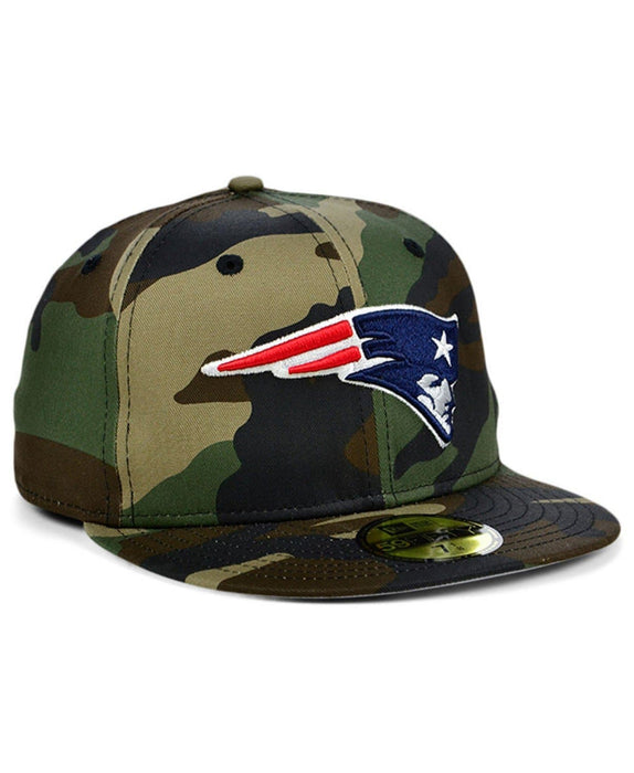 New Era New England Patriots Camo Woodland 59Fifty Fitted Hat