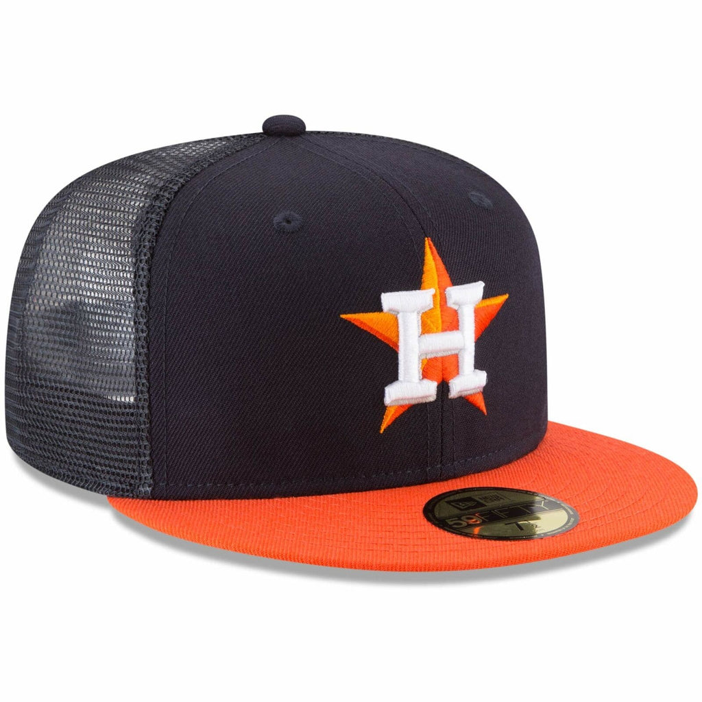 Houston Astros New Era Cooperstown Collection Centennial Collection 59FIFTY  Fitted Hat - Navy/Gold
