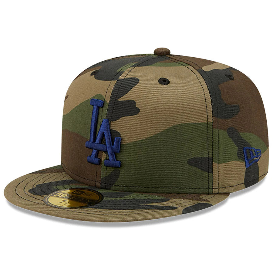 New Era Camo Los Angeles Dodgers 50th Anniversary Patch Woodland Under