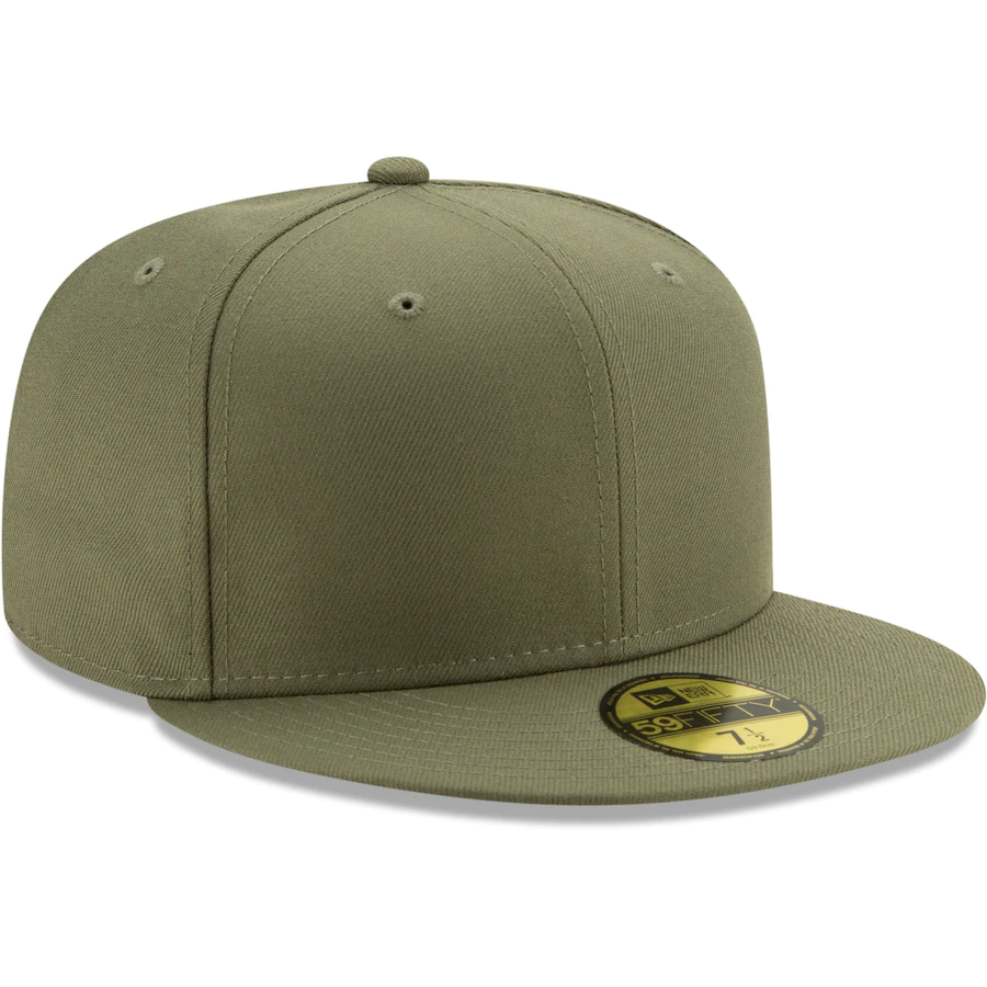 New Era Olive Green Blank 59Fifty Fitted Hat