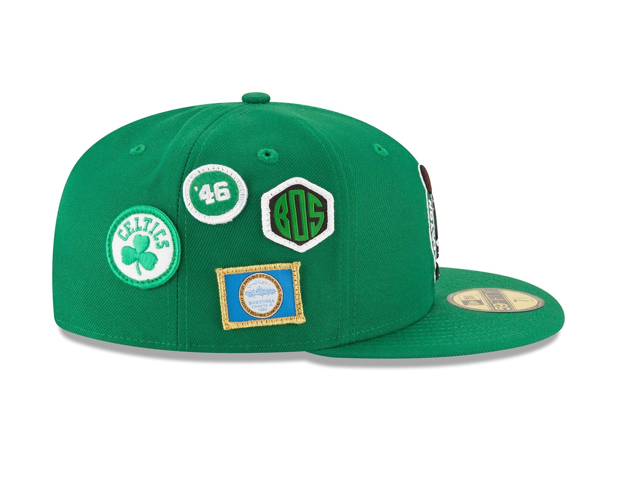 Celtics boston hat fitted era 59fifty official team color nba men hats green mens 2tone heathered tone kelly gray low