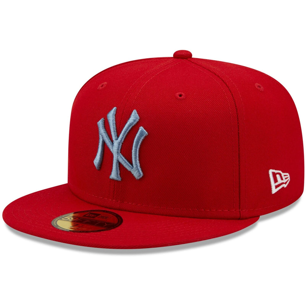 New Era New York Yankees Scarlet Red Subway Series Blue Undervisor 59F