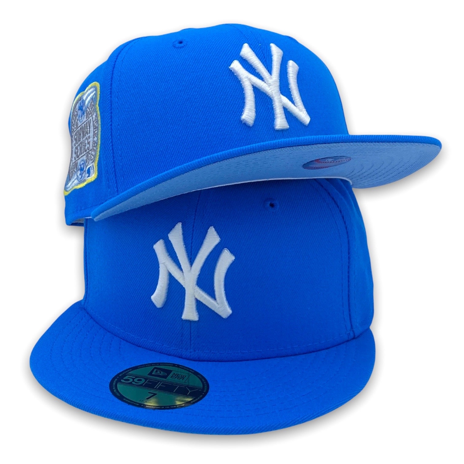 New Era Frozen Blue New York Yankees Baby Blue Bottom 59FIFTY Fitted H