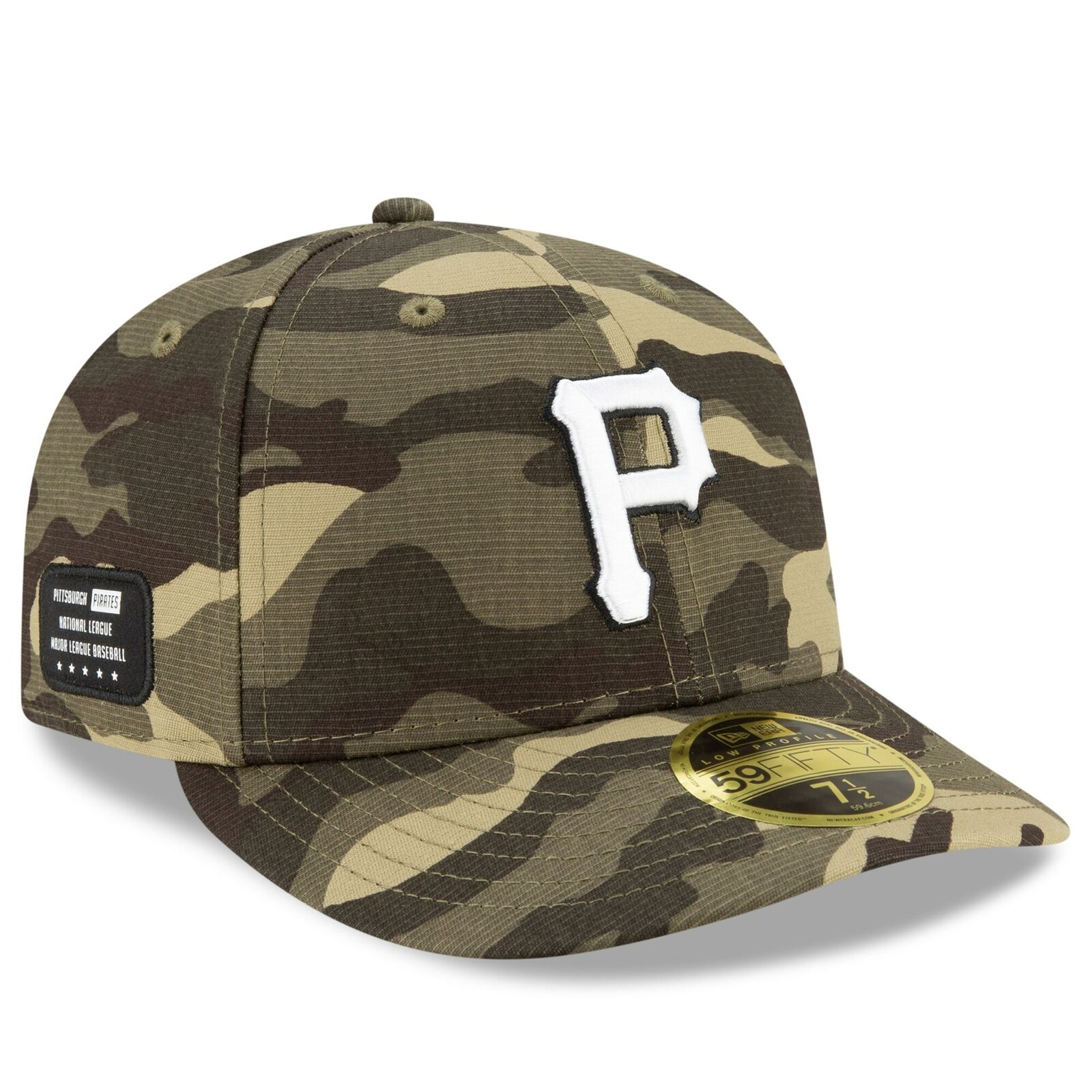 New Era Pittsburgh Pirates 2021 Camo Armed Forces Day On-Field Low Pro