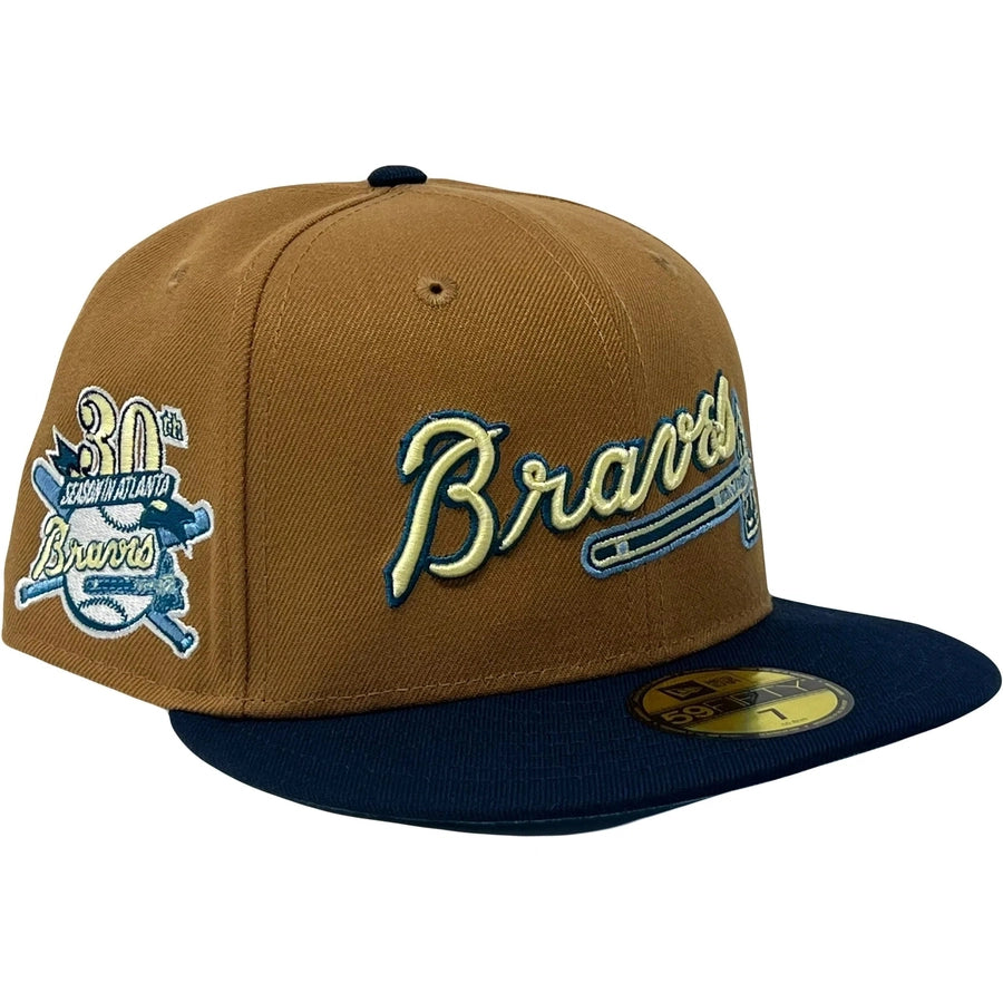 New Era Atlanta Braves 30th Anniversary Light Bronze/Navy 2023 59FIFTY