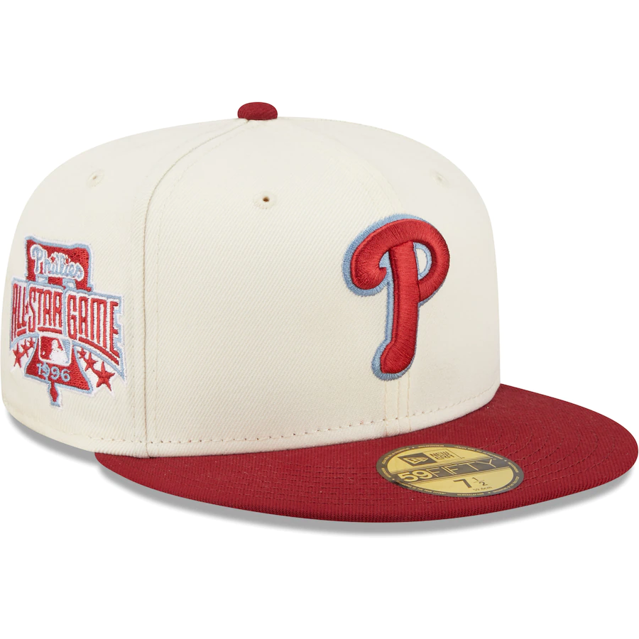 New Era Philadelphia Phillies White/Burgundy Cooperstown Collection 19