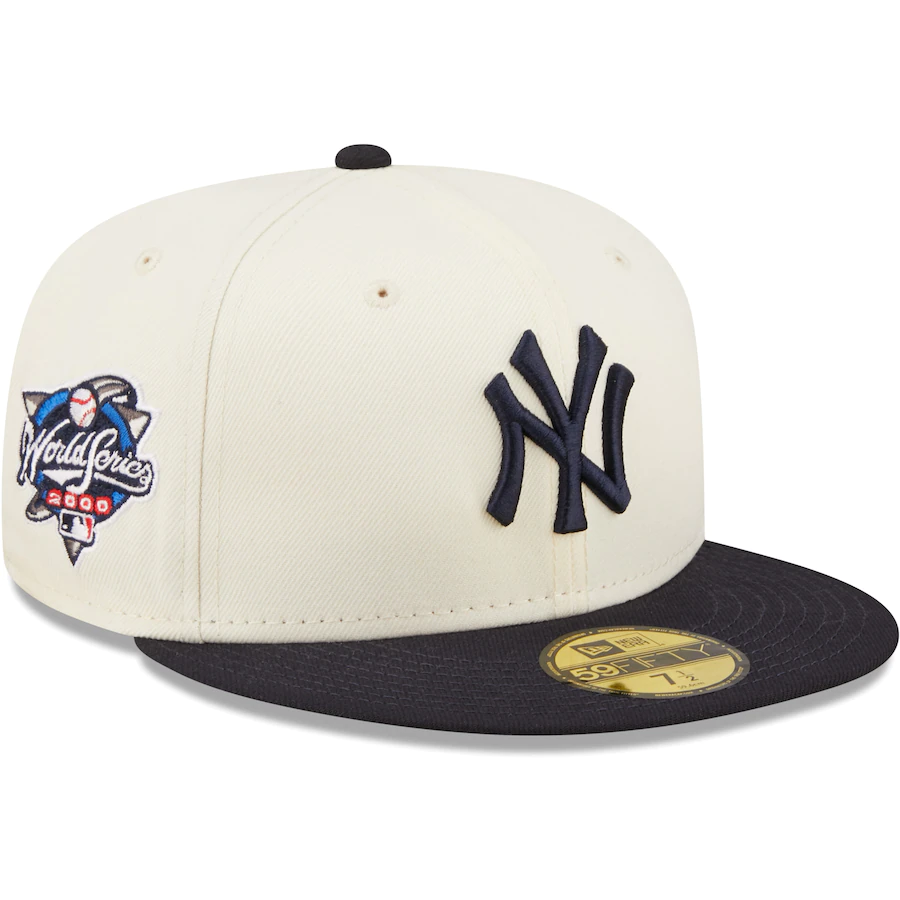 New Era New York Yankees White/Navy Cooperstown Collection 2000 World