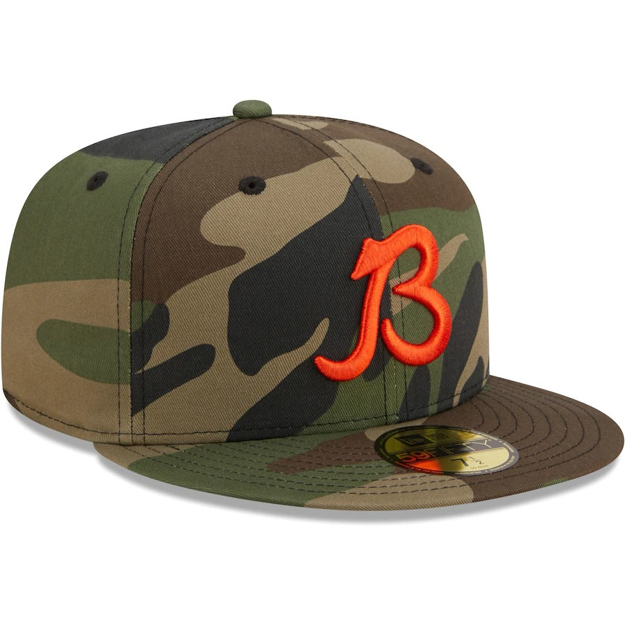 New Era Chicago Bears Camo Alternate Team Woodland 59FIFTY Fitted Hat