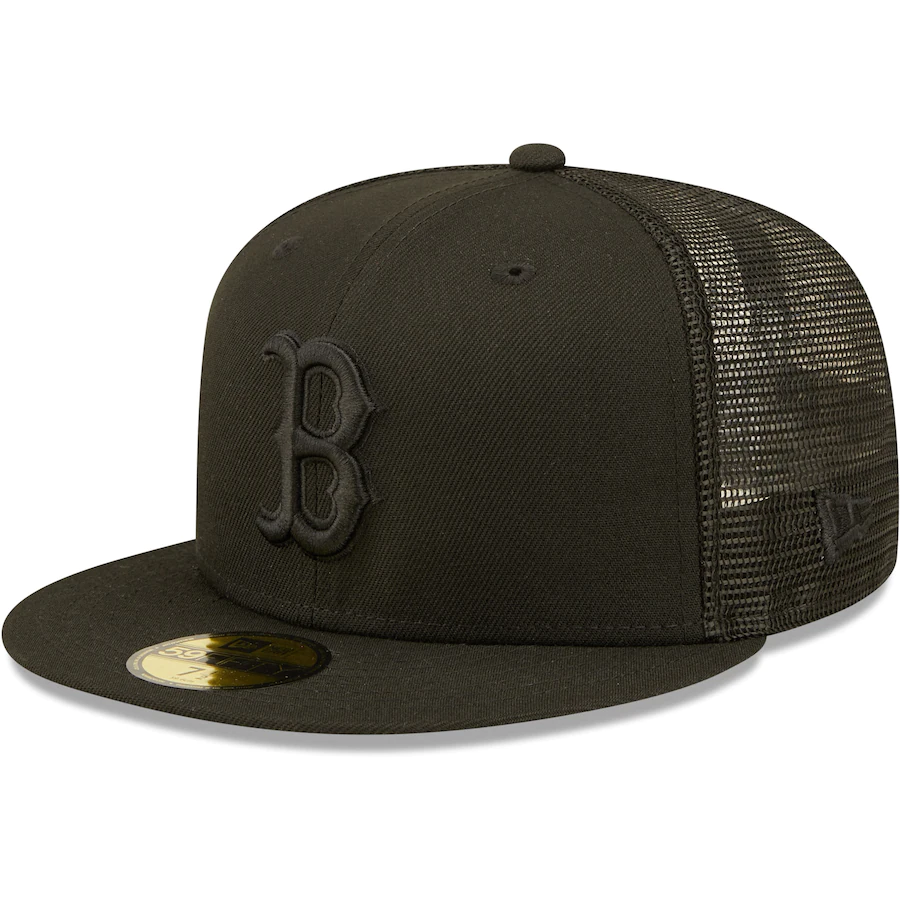 All Black Fitted Hats | New Era 59FIFTY Solid Black Baseball Caps