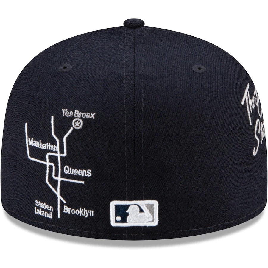 New Era New York Yankees Navy City Transit 59fifty Fitted Hat