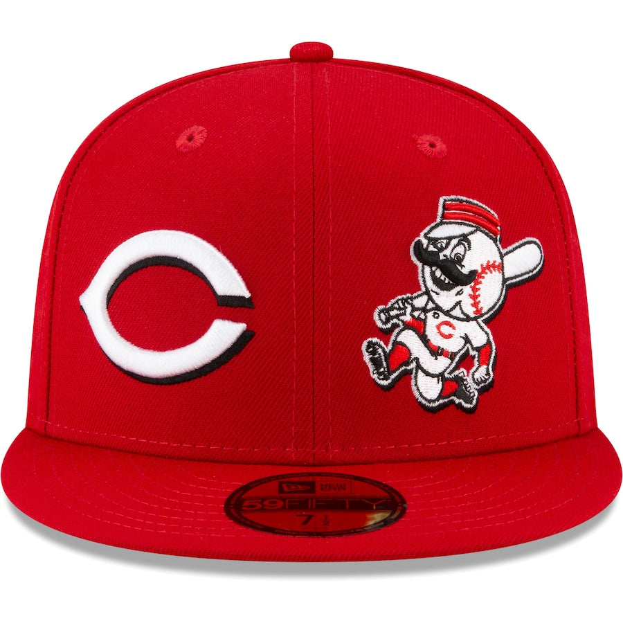 New Era Cincinnati Reds Red Patch Pride 59FIFTY Fitted Hat