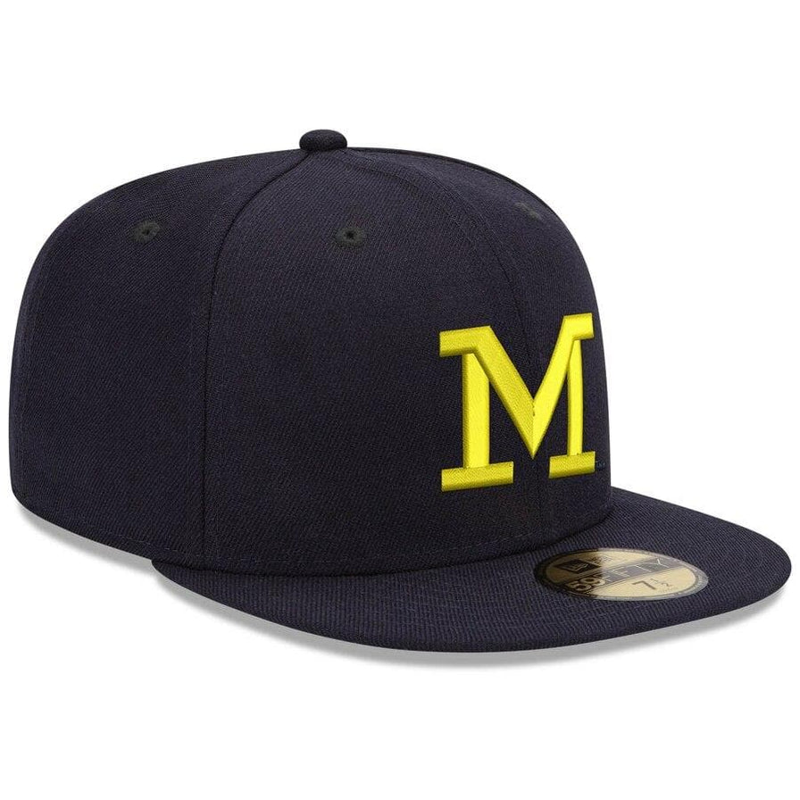 New Era Michigan Wolverines Thin M 59FIFTY Fitted Hat