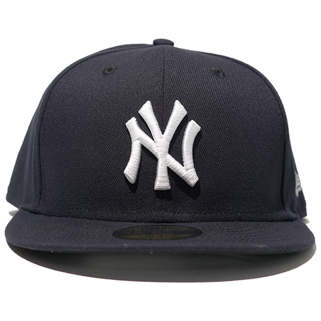 New Era Navy Blue New York Yankees Black Undervisor 59FIFTY Fitted Hat