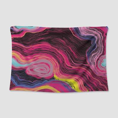 Pink Abstract Tapestry