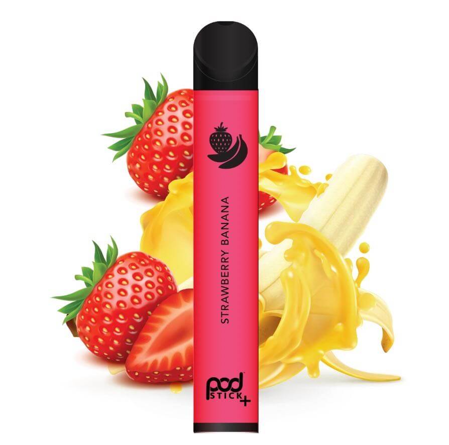 Strawberry Banana | PodStick MAX | Disposable Vape 1000 Puffs – Pod Juice