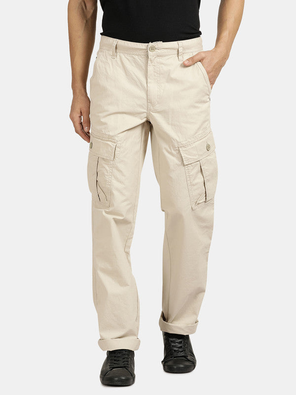 Buy t-base men's Faun Poly Cotton Solid Cargo Pant for Men online India