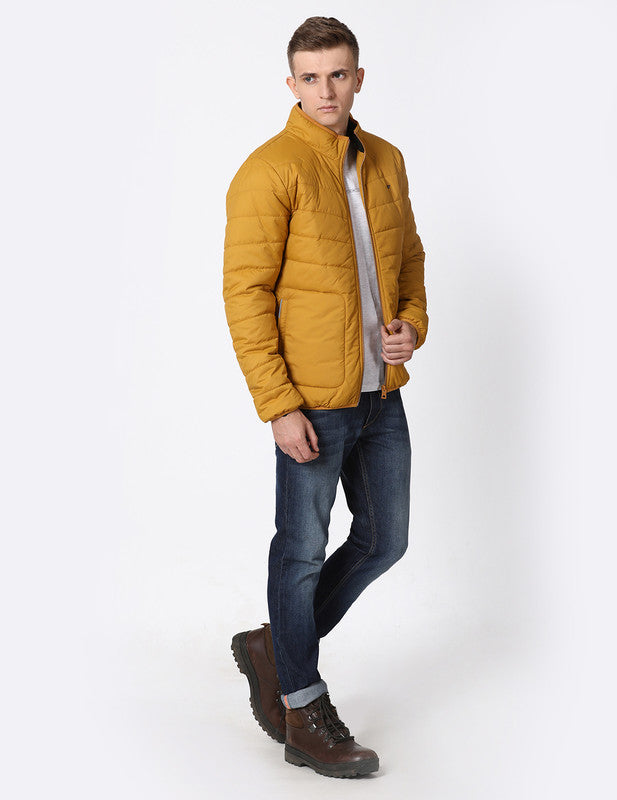 Buy t-base Mens Solid Puffer Jacket Online India