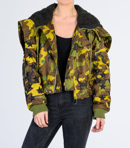 adidas camo bomber jacket