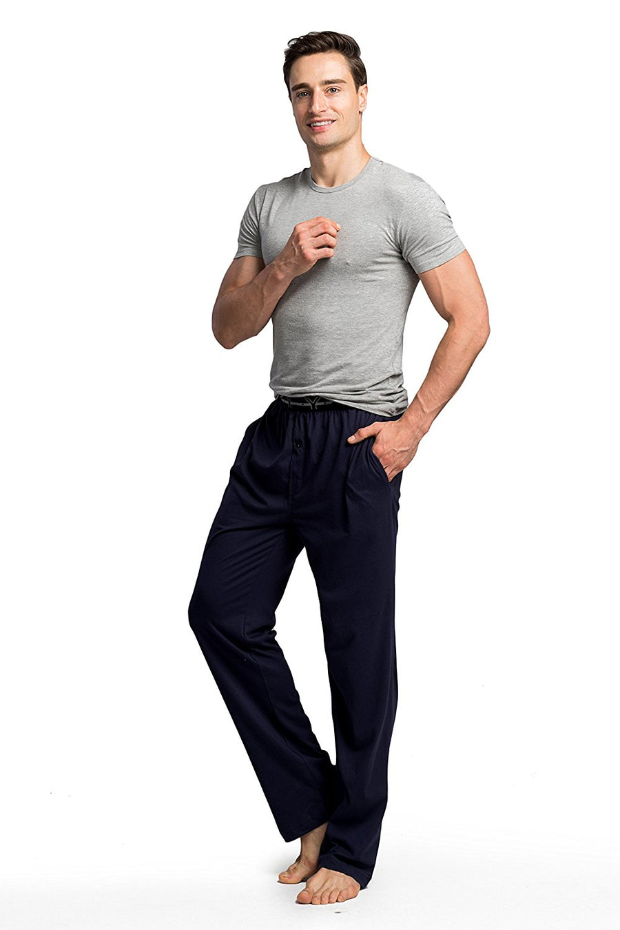 CYZ Men's 100 Cotton Knit Pajama Pants CYZ Collection