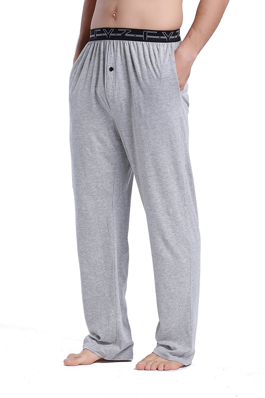 CYZ Men's 100 Cotton Knit Pajama Pants CYZ Collection