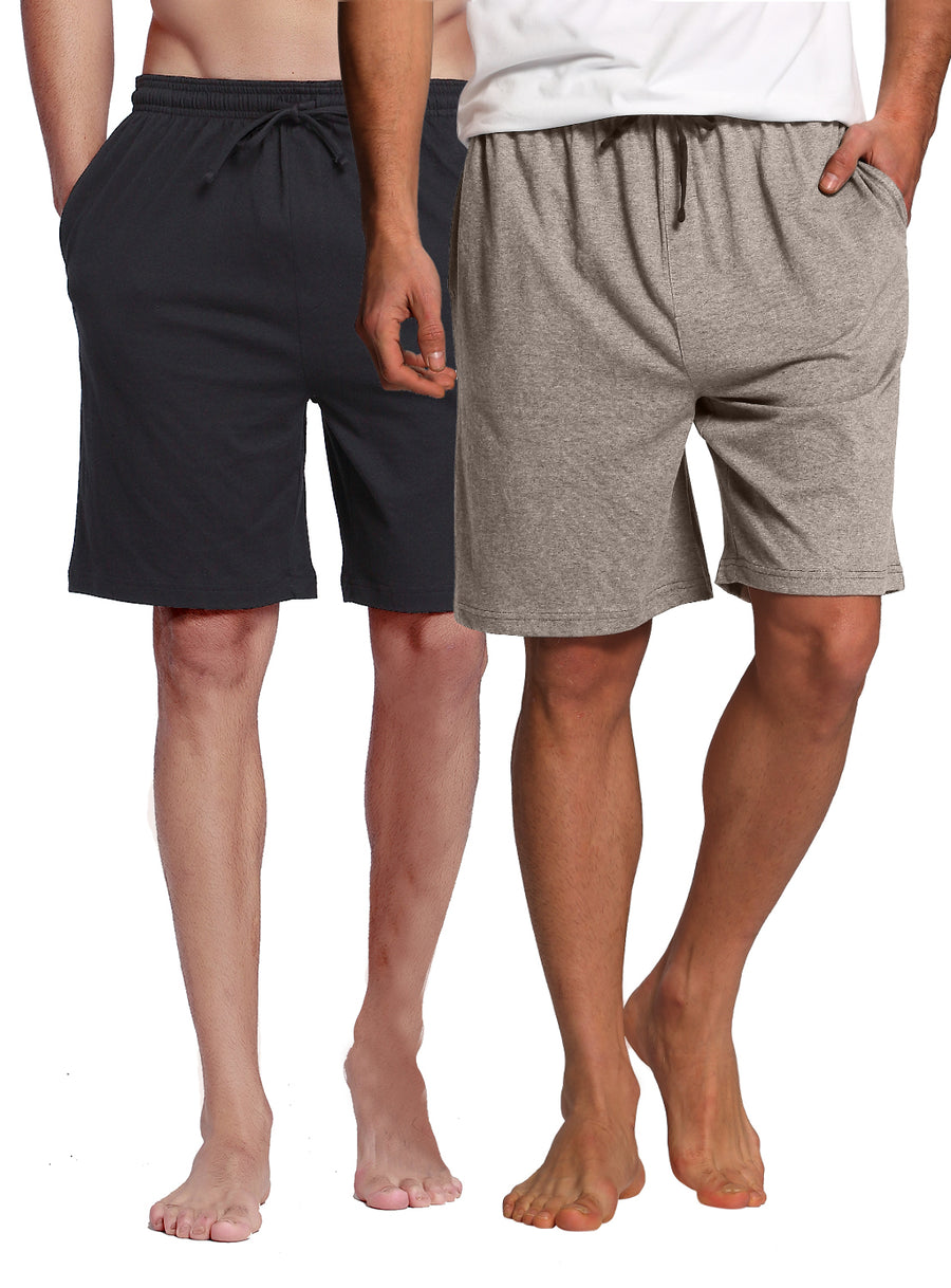 CYZ Men's Sleep Shorts - 100% Cotton Knit Sleep Shorts & Lounge Wear ...
