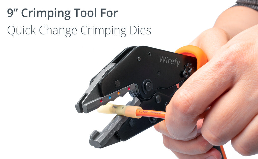 wirefy quick change crimping tool 9 inch high leverage