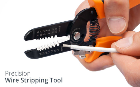 Wirefy precision wire stripping tool