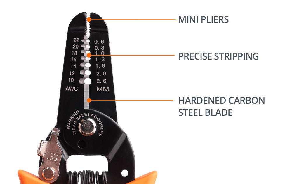 Wirefy stripping tool precision mini pliers cutting blade hardened carbon steel