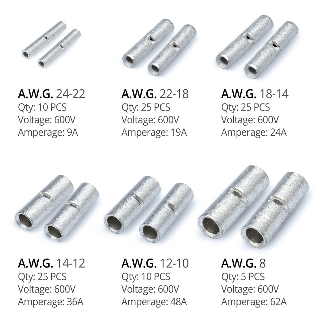 uninsulated butt connectors