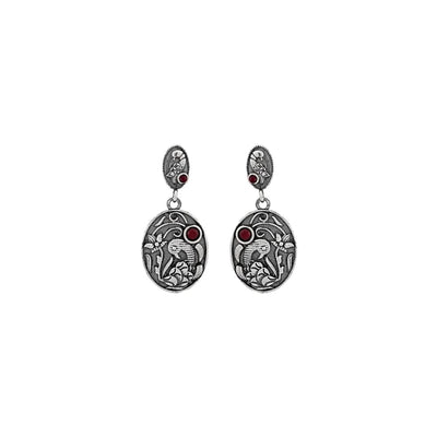 AccessHer High Quality Oxidised Silver Stylish Alloy Dangle 