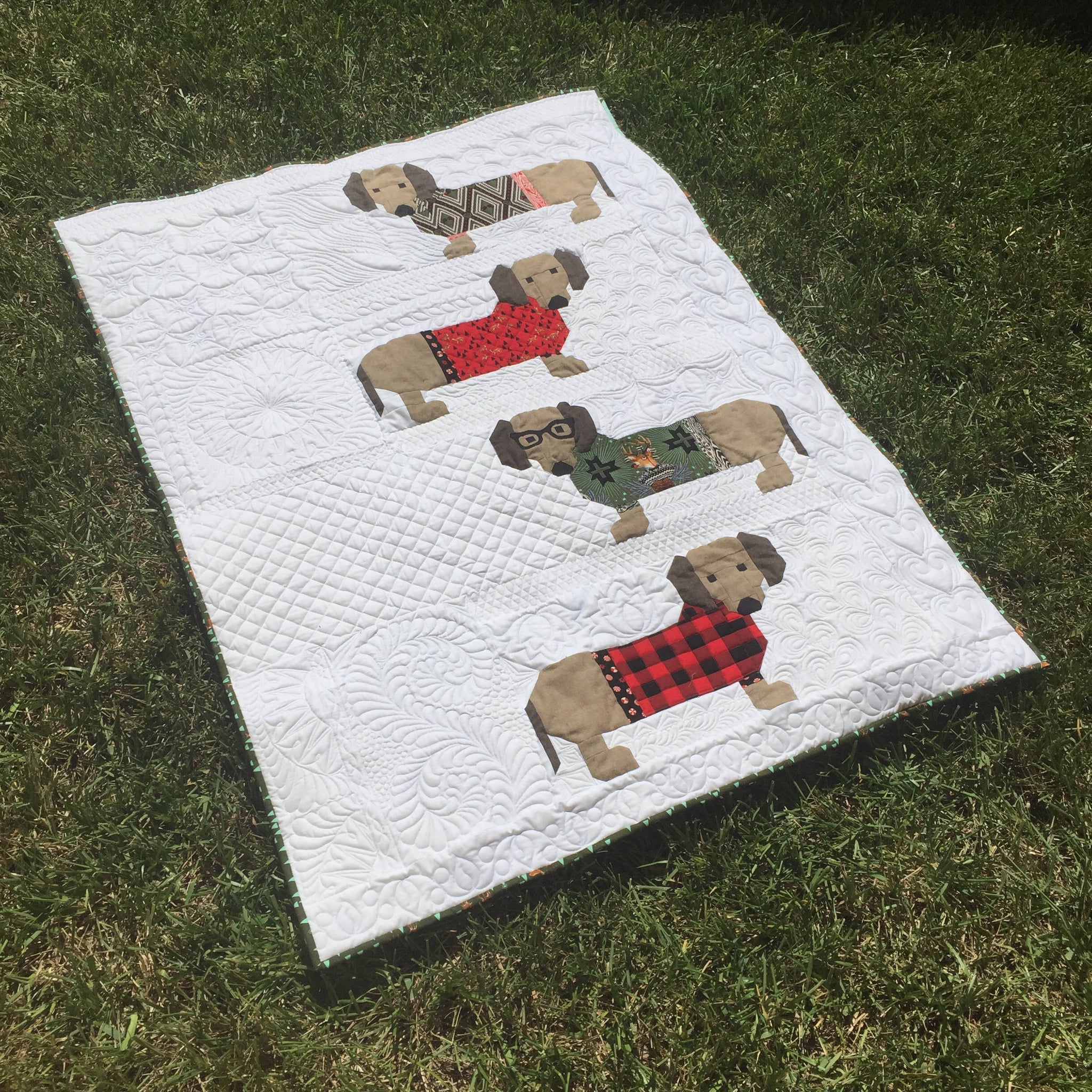 Dogs In Sweaters Quilt Pattern Free Quilt Pattern