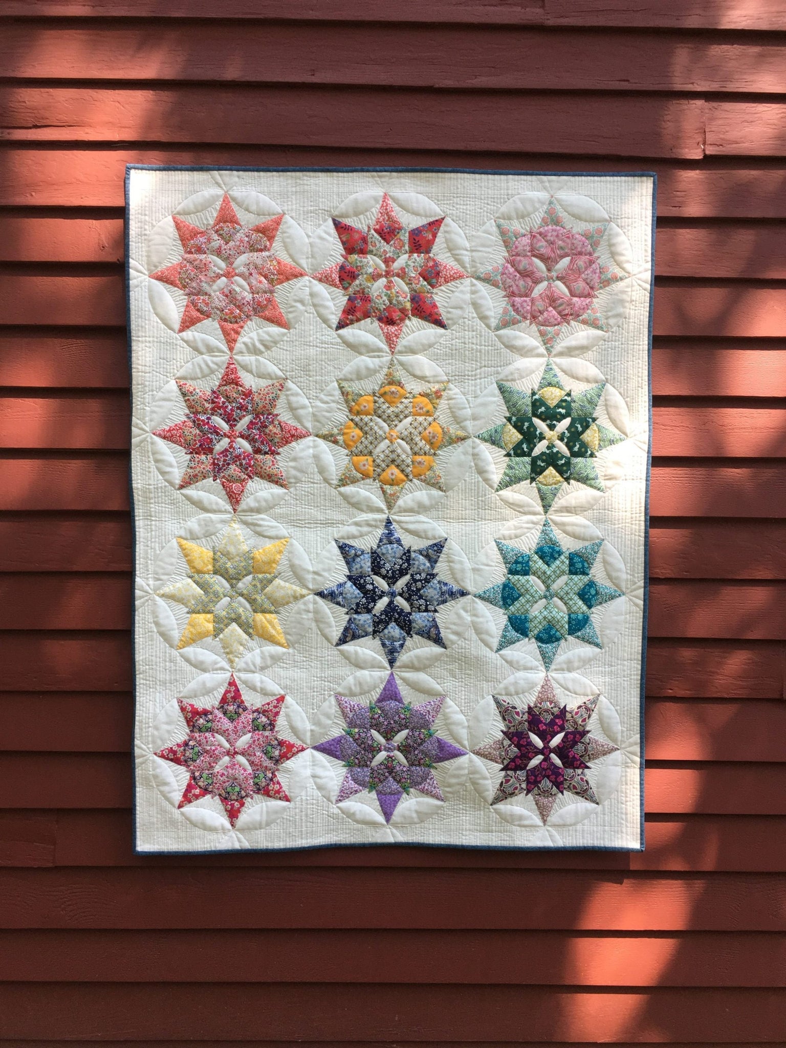 new-blooming-star-quilt-complete-paper-piece-set-by-brimfield-awakenin-strawberry-quiltcake