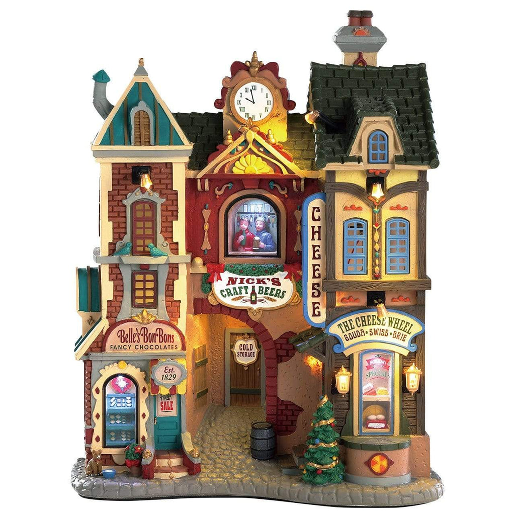 Lemax Ye Olde Cobblestone Road, Christmas Village Facade, B/O(4.5V ...