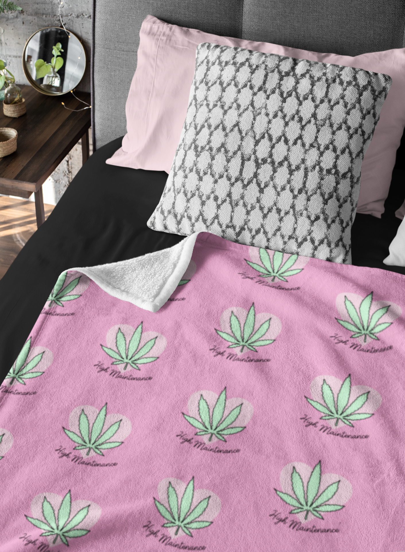 High Maintenance Blanket Weed Blanket Funny Stoner Blanket Highciti