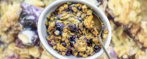 Baked blueberry oatmeal