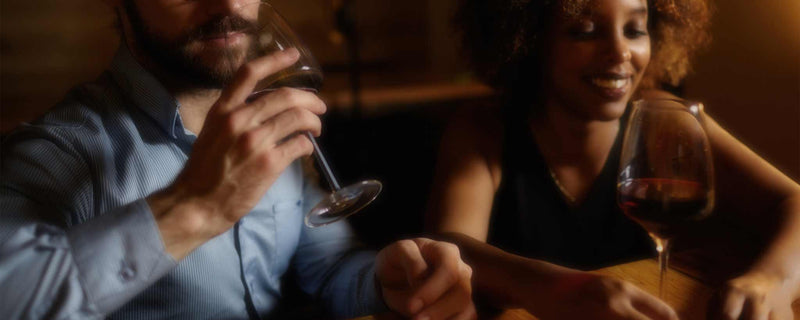 Couple drinking wine