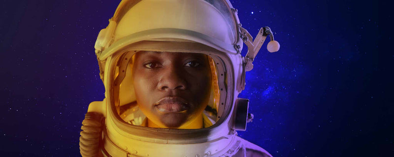 Black female in space