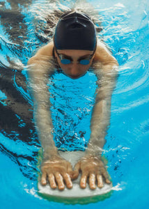 Swimmer with floatation device