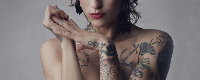 Female tattoo shoulders