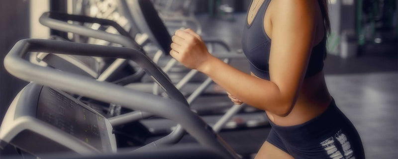 Female on treadmill