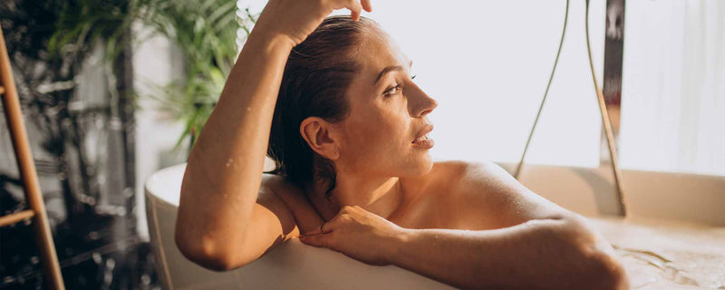 Female in bathtub