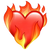 Heart flame